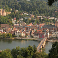 Blick auf die Heidelberger Altstadt